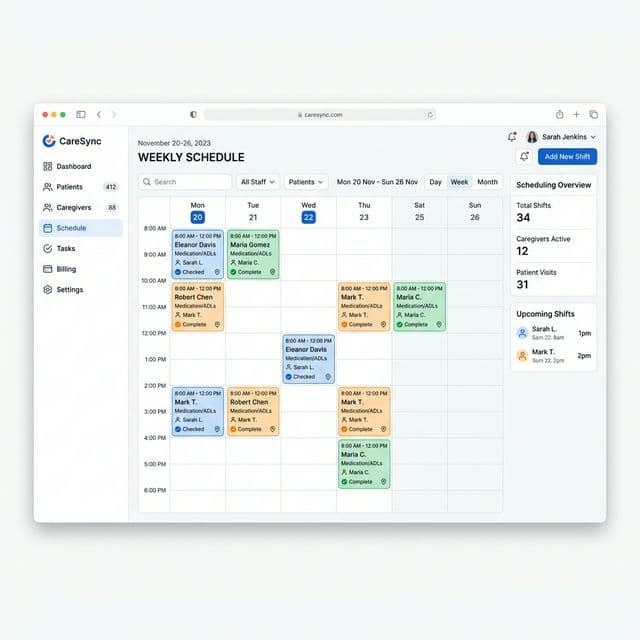 CareSchedule Dashboard