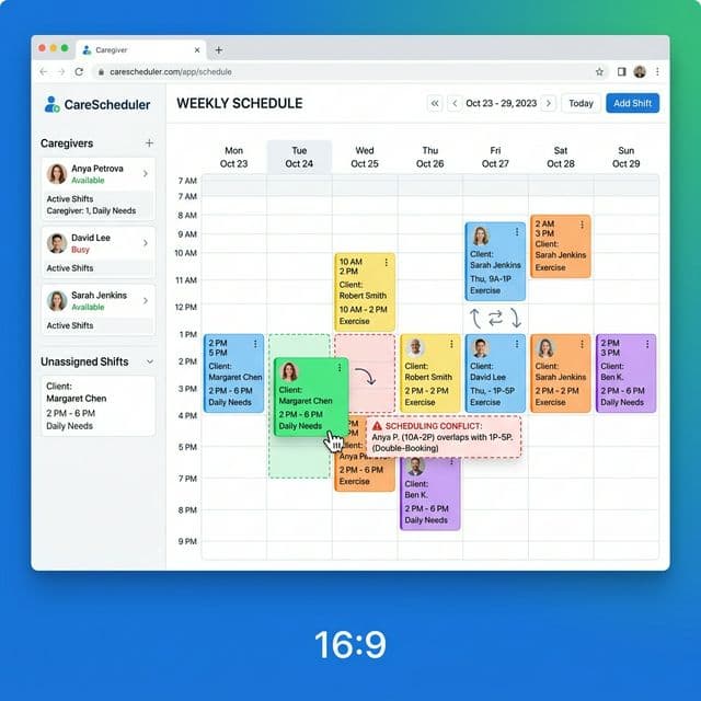 Drag and Drop Scheduling